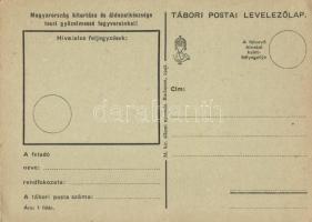 1942 Húsvéti üdvözlet! Tábori Postai Levelezőlap / WWII Hungarian military field post, Easter greeti...