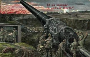 42-es mozsár, a kövér Berta / WWI K.u.K. military, 42 cm giant cannon