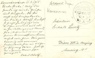 1915 Zalakomár, Komárváros; Abschied von Oberleutnant Raday / Vasútállomás, katonák búcsúja Ráday fő...