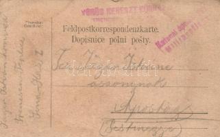 5 db első világháborús osztrák-magyar tábori postai levelezőlap / 5 WWI Austro-Hungarian military field posts. K.u.K. Feldpostkarten