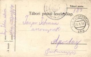 5 db első világháborús osztrák-magyar tábori postai levelezőlap / 5 WWI Austro-Hungarian military fi...