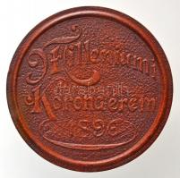 1896KB 1K Ag "Millenium" eredeti bordó "Milleniumi Koronaérem - 1896" díszdobozb...