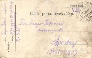 6 db első világháborús osztrák-magyar tábori postai levelezőlap / 6 WWI Austro-Hungarian military fi...