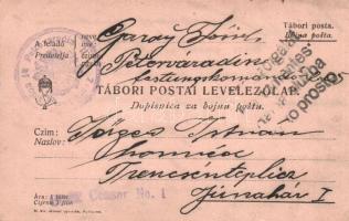 7 db első világháborús osztrák-magyar tábori postai levelezőlap / 7 WWI Austro-Hungarian military fi...