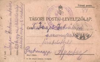 7 db első világháborús osztrák-magyar tábori postai levelezőlap / 7 WWI Austro-Hungarian military fi...