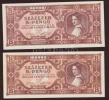 1946. 100000B.-pengő(5x)T:I