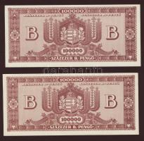 1946. 100000B.-pengő(5x)T:I