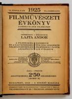 1925 Filmművészeti évkönyv. VI. évf. Szerk. Lajta Andor. Bp.,1925,Szerzői kiadás,(Uránia-ny.),222 p....