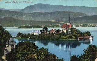 6 db régi európai városképes lap / 6 pre-1945 European town-view postcards (Maria Wörth am Wörtherse...