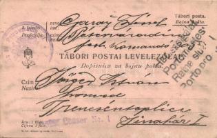 6 db első világháborús osztrák-magyar tábori postai levelezőlap / 6 WWI Austro-Hungarian military fi...