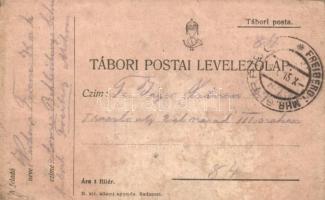 6 db első világháborús osztrák-magyar tábori postai levelezőlap / 6 WWI Austro-Hungarian military fi...