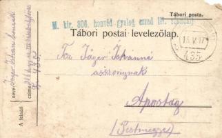 6 db első világháborús osztrák-magyar tábori postai levelezőlap / 6 WWI Austro-Hungarian military fi...