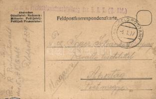 6 db első világháborús osztrák-magyar tábori postai levelezőlap / 6 WWI Austro-Hungarian military fi...