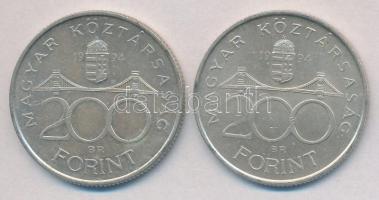 1994. 200Ft Ag "Deák" (2x) T:2