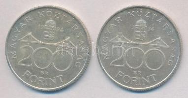 1994. 200Ft Ag "Deák" (2x) T:2