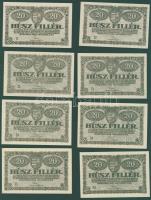 1920. 20f (16x) mind klf számmal benne a ritkább 34,35,40-es számokkal +  színárnyalatok, lemezhibák...