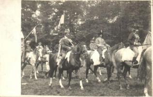 1927 Bábolna-puszta, lovas felvonulás. photo