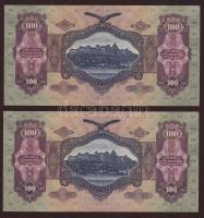 1930. 100P "*"-gal(2x) egymásutáni sorszámokkal T:I