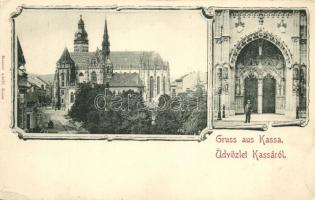 Kassa, Kosice; dóm, belső. Maurer Adolf kiadása / cathedral, interior. Art Nouveau (EK)