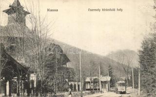Kassa, Kosice; Csermely kiránduló hely, 1-es villamos / tourist spot, tram