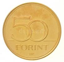 2007. 50Ft Cu-Ni "Római Szerződés" aranyozott forgalmi érme T:2