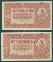 1920. 2K(2x) "*"-gal egymásutáni sorszámokkal T:I