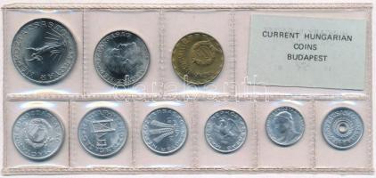 1981. 2f-10Ft (9xklf) érmés forgalmi sor fóliatokban T:1 Adamo FO14