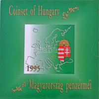 1995. 10f-200Ft (11xklf) forgalmi sor dísztokban, benne 200Ft Ag Deák, Magyarország pénzérméi sorozat T:PP Adamo FO28.3