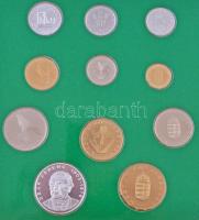 1995. 10f-200Ft (11xklf) forgalmi sor dísztokban, benne 200Ft Ag "Deák", "Magyarorszá...