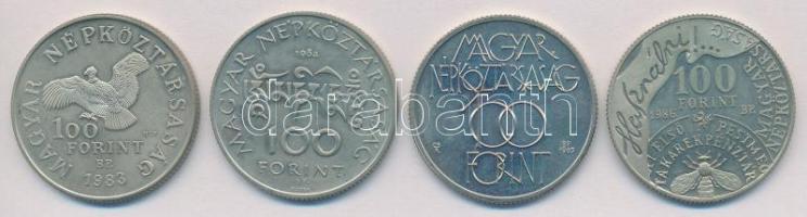 1983. 100Ft alpakka "Simon Bolivár" + 1984. 100Ft alpakka "Kőrösi Csoma Sándor" ...