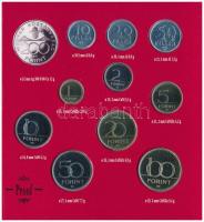 1994. 10f-200Ft (11xklf) forgalmi sor dísztokban, közte 1994. 200Ft Ag "Deák" T:PP Adamo F...