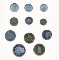 1993. 10f-200Ft (11xklf) forgalmi sor dísztokban, benne 200Ft Ag "MNB" T:PP fo.
Adamo FO2...