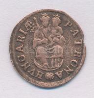 1707K-B Rézpoltúra "II. Rákóczi Ferenc" (2,28g) T:2-,3 Hungary 1707. Poltura "Francis...