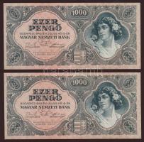 1945. 1000P(2x) egymásutáni sorszámokkal T:I