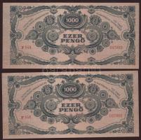 1945. 1000P(2x) egymásutáni sorszámokkal T:I