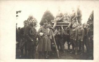 3 db első világháborús osztrák-magyar katonai fotó képeslap / 3 WWI K.u.K. military photo postcards