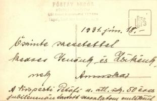 1931 Budapest XIX. Kispest, Petőfi utcai állami iskola 50 éves jubileumi ünnepsége. Pósfay Andor pho...