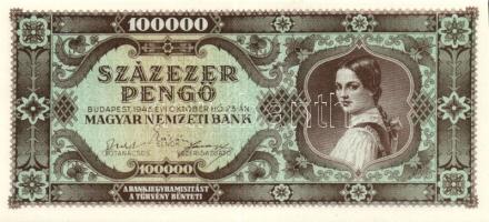 1945. 100000P (2x) egymásutáni sorszámokkal T:I