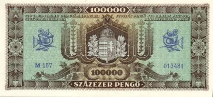 1945. 100000P (2x) egymásutáni sorszámokkal T:I