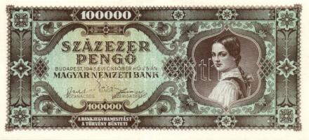 1945. 100000P (2x) egymásutáni sorszámokkal T:I