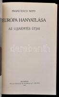 Francesco Nitti három műve:

Európa hanyatlása. Az újjáépítés útjai. Bp.,1923, Pallas Irodalmi és ...