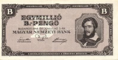 1946. 1000000P B.-pengő(2x) T:I