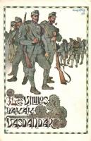 34-es Vilmos Bakák Vasdandár, Gimes Lajos főhadnagy alkotása / Hungarian infrantry unit, WWI military s: Gimes Lajos
