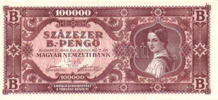 1946. 100000P B.-pengő(2x) T:I