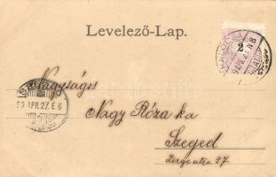 1899 Kalocsa, látkép, templomok. Kiadja Behr Mór (EK)