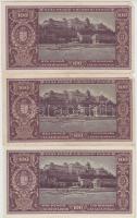 1945. 100P (6x) közte 2db sorszámkövető és 2db közeli sorszám T:I-,II,III
