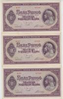 1945. 100P (6x) közte 2db sorszámkövető és 2db közeli sorszám T:I-,II,III