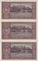 1945. 100P (6x) közte 2db sorszámkövető és 2db közeli sorszám T:I-,II,III
