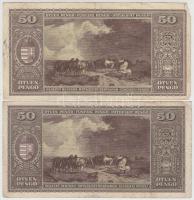 1945. 50P (4x) T:III,III-