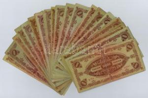 1945. 10.000P (30x) legtöbb "MNB" bélyeggel T:III